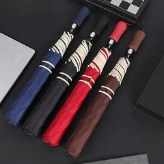 Double Folded Golf Umbrella Windproof Stormproof
