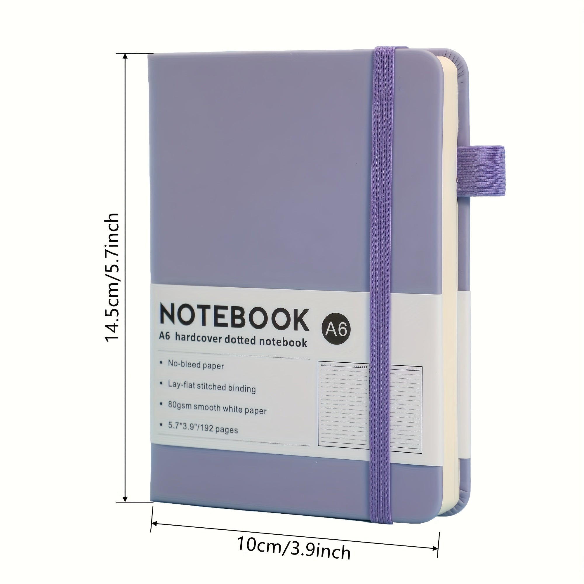 Customizable A6 Hardcover Notebook Pink Elastic 192 Pages Soft Faux Leather