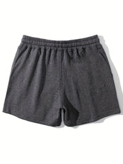 Men's Streetwear Shorts Letters Graphic Print Drawstring Stretchy Short Pants