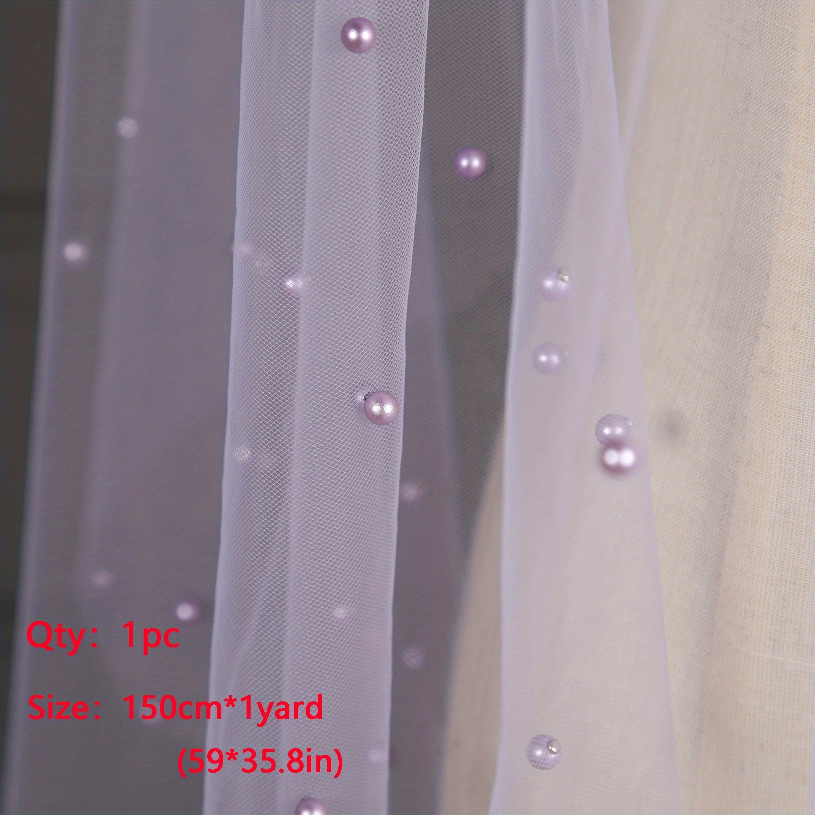 Pearl Thin Veil Lace Jacquard Fabric High Fabric Quilted Textile Sewing