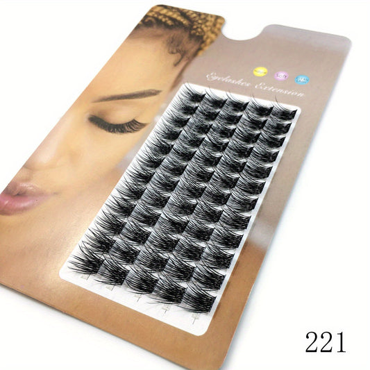 DIY Eyelash Extension C D Curling Volume Lashes Cluster