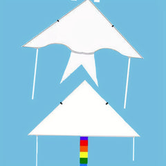 DIY Children's Kite | Hand-painted with Line Doodle Design
