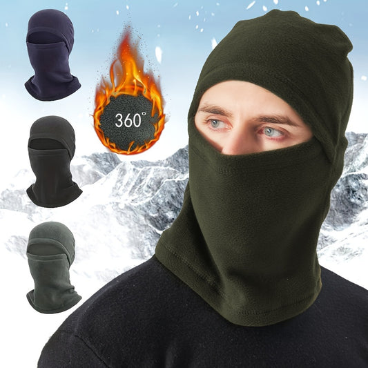 Men's Outdoor Sports Warm Hat with Neck Gaiter Coldproof Windproof Hat