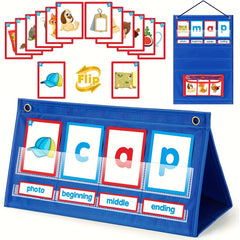 CVC Word Builder Cat Flashcards Matching Game