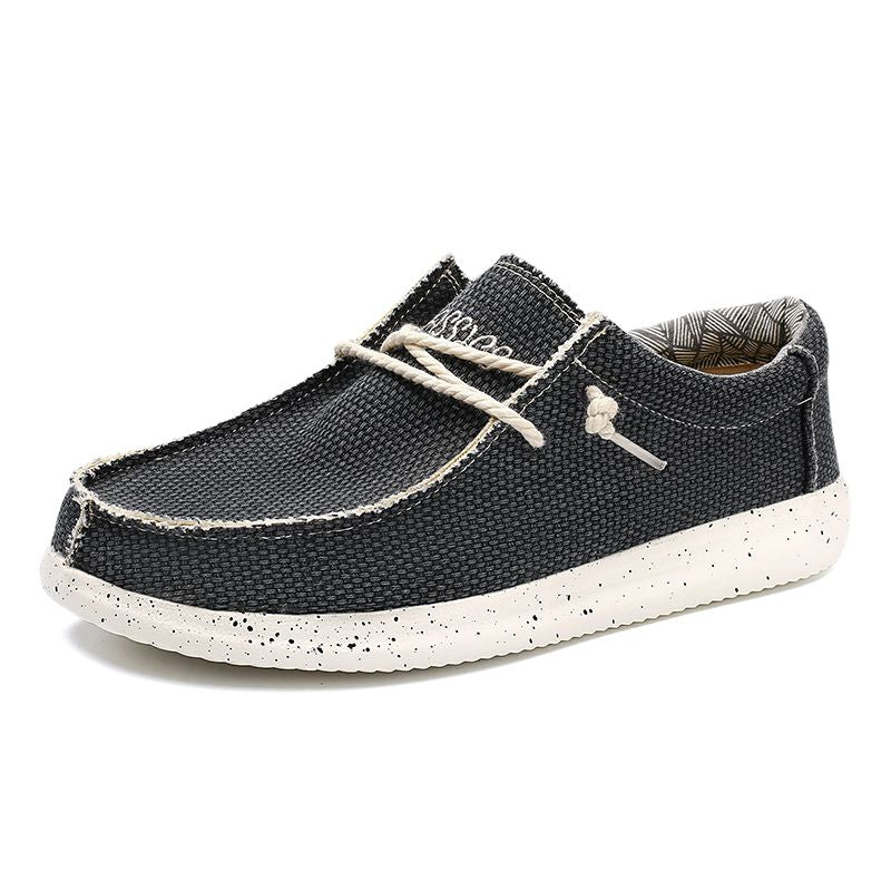 Men's Lightweight Canvas Slip On Loafers