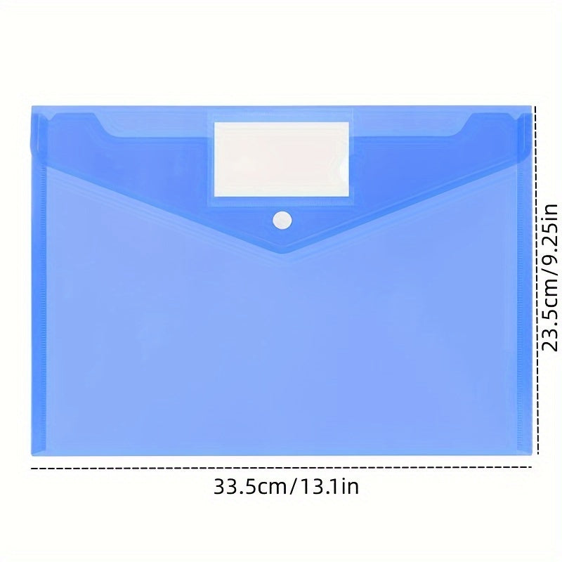 160pcs Transparent A4 File Bag Storage Bag Office Organizer