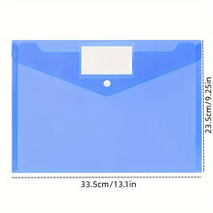 160pcs Transparent A4 File Bag Storage Bag Office Organizer