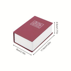Mini Book Shape Piggy Bank With Lock Safe Coin Banknote