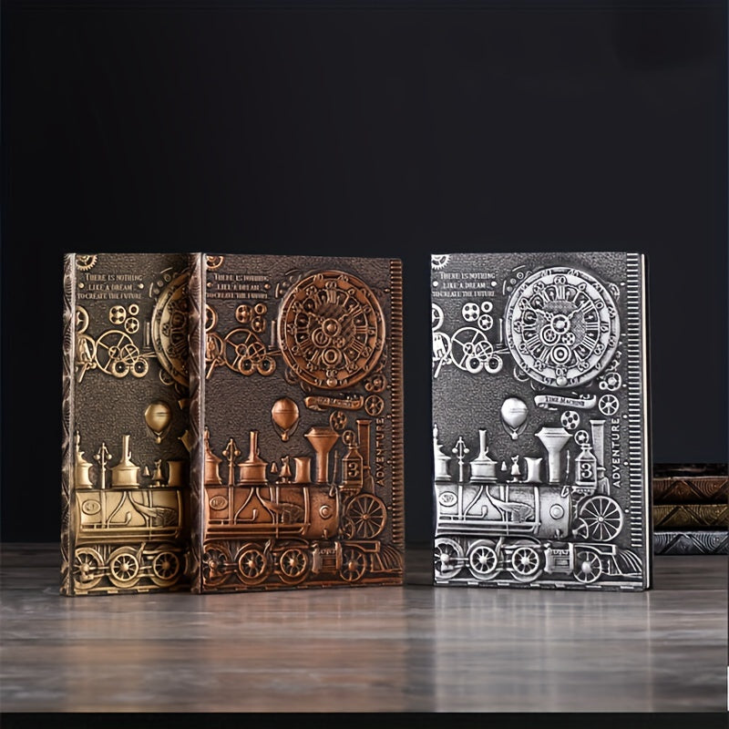 Embossed PU Leather A5 Notebook - 100 Sheets