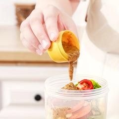 Portable Double Layer Salad Cup with Spoon