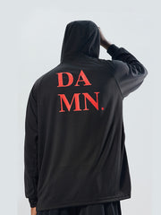 Men's Letter Print Long Sleeve Fitness Hoodie for Spring and Summer
