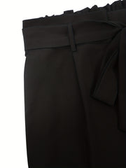  Women's Wide Leg Trousers With Belt