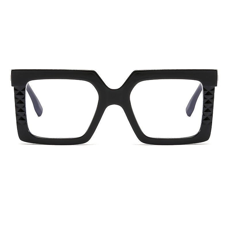 Large Frame Light Blocking Glasses Metal Eyeglasses Frame Square Spectacles