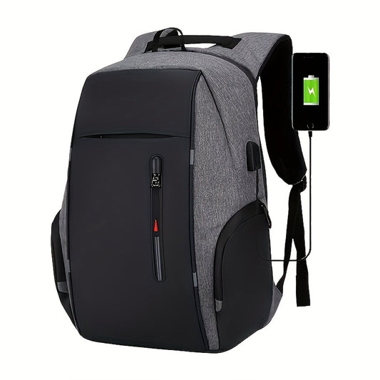 Men's Anti Theft Laptop Business Backpack with USB Charging Port