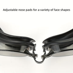 Waterproof Swimming Goggles High Definition Goggles with Replaceable Nose Pads