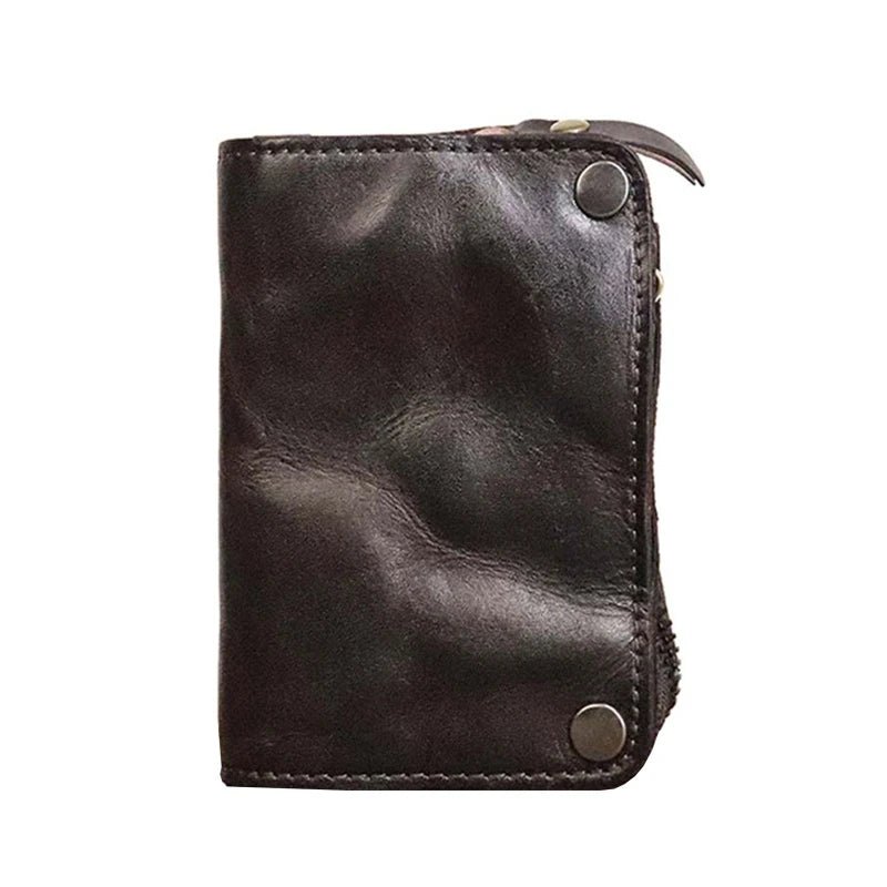 28GD PU Leather Key Case Holder Pocket Key Ring Bag Chain Purse Waist Bag