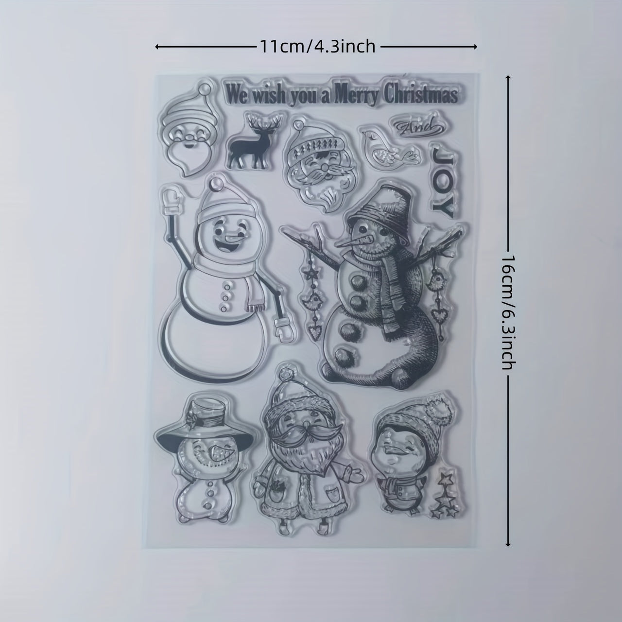 Christmas Series Transparent Stamp Party Supplies