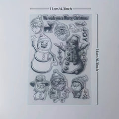 Christmas Series Transparent Stamp Party Supplies