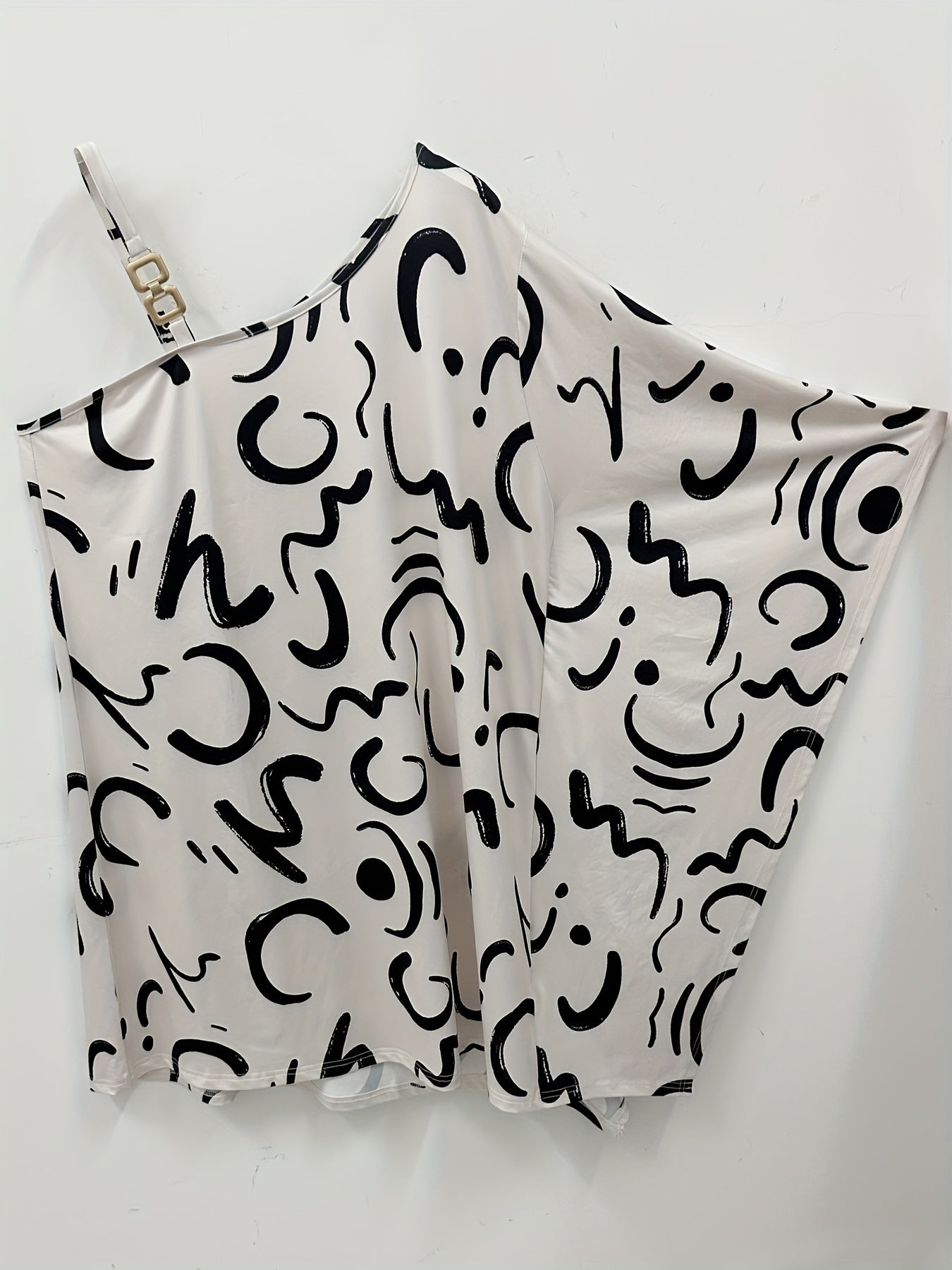  Casual Dress Women's Plus Colorblock Painting Print
