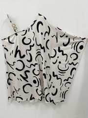  Casual Dress Women's Plus Colorblock Painting Print