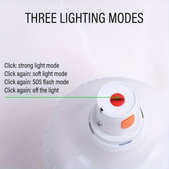80W LED Outdoor USB Rechargeable Camping Bulb