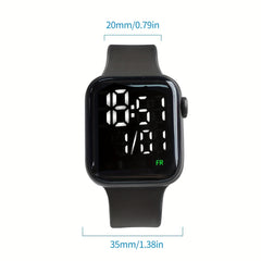 2pcs Sports LED Rolling Watches Non Waterproof