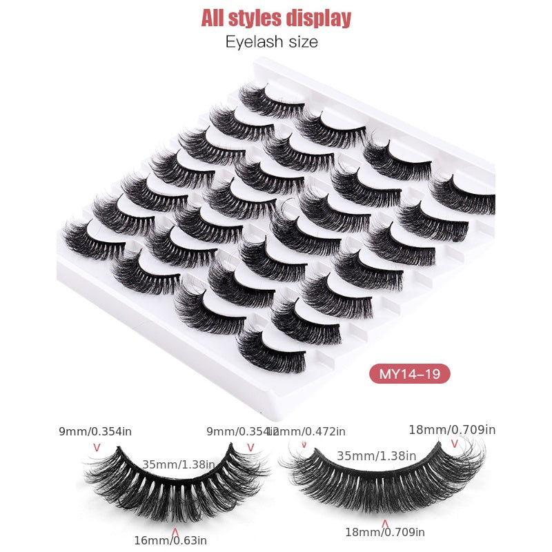 3D Fluffy Faux Mink Lashes for Makeup Starter Party Wedding Graduation