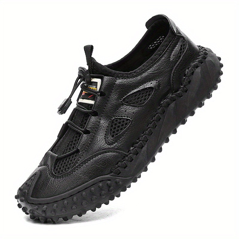 Men's Lace Buckle Walking Shoes Breathable Casual Sneakers
