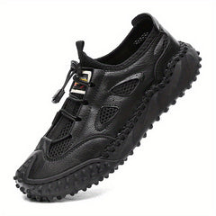Men's Lace Buckle Walking Shoes Breathable Casual Sneakers