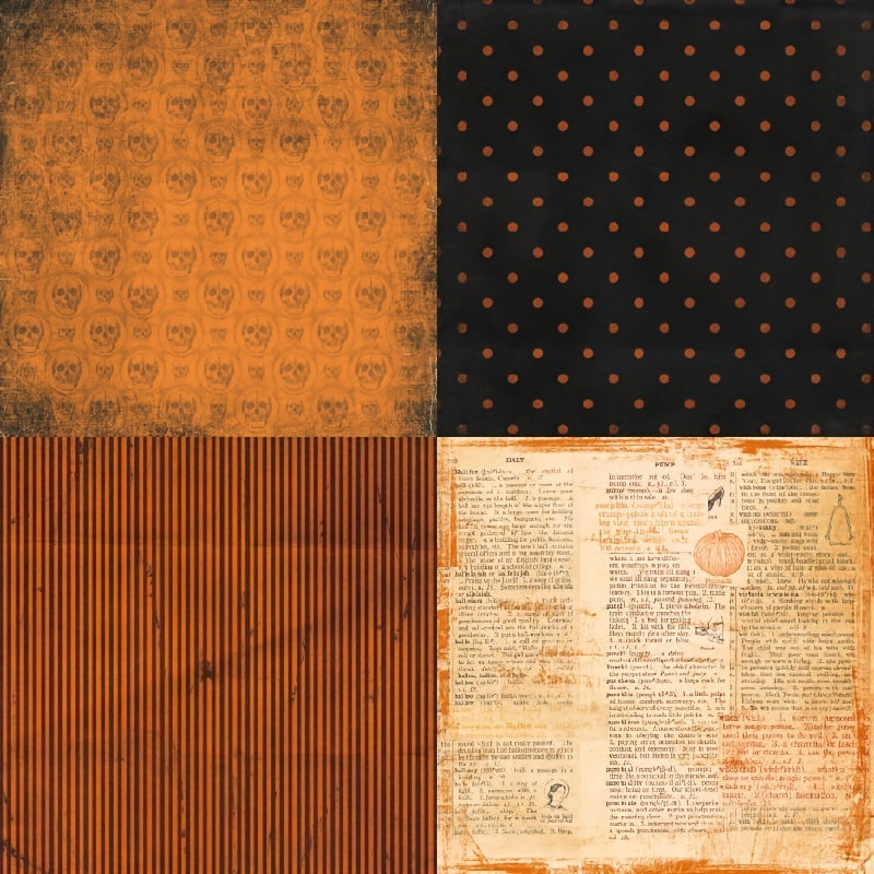 Halloween DIY Scrapbook Paper 6 Inch Single Sided Pattern Paper