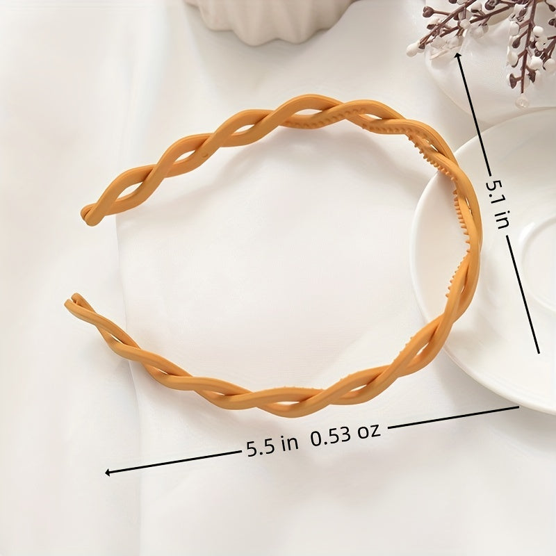Wavey Hair Hoop Non Slip Headband Hair Accessories for Women Girls
