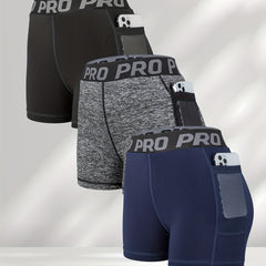 Women's Letter Graphic Running Shorts With Pockets - Comfortable Activewear