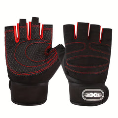 Half Finger Fitness Gloves Wrist Protection for Men & Women