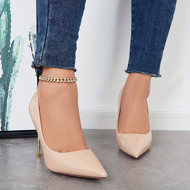 Women's Pointed Toe High Heels Slip On Stiletto Heels