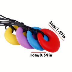 Silicone Round Baby Teether Molar Stick Pendant Toy