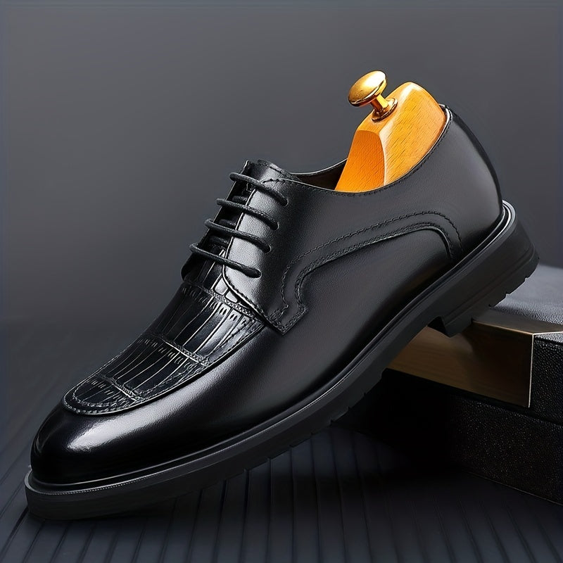 Men's Lace-Up Derby Shoes for Office Business Formal Events
