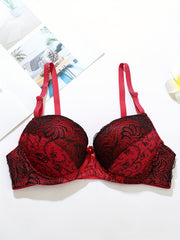 Lace Push Up Bra Comfy & Colorblock Women's Lingerie