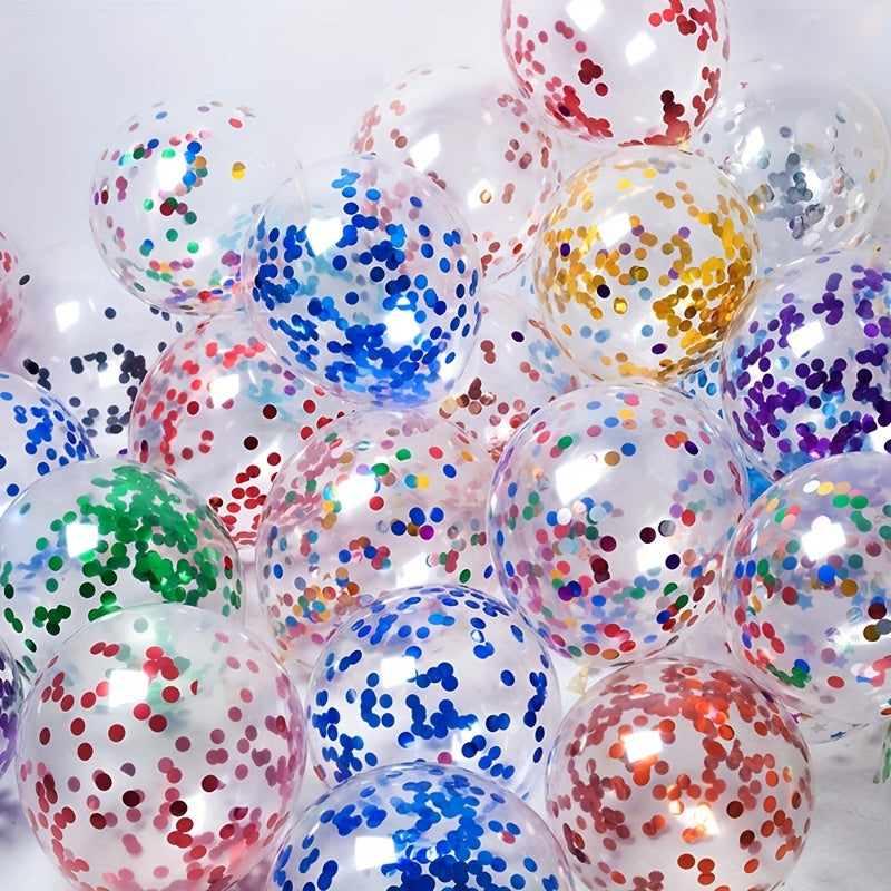 10pcs 12" Confetti Balloons Latex Helium Balloon Party Decoration