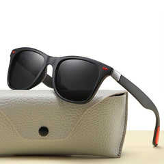 Classic Square Frame Polarized Sunglasses Men Women Vintage Driving Sunglasses