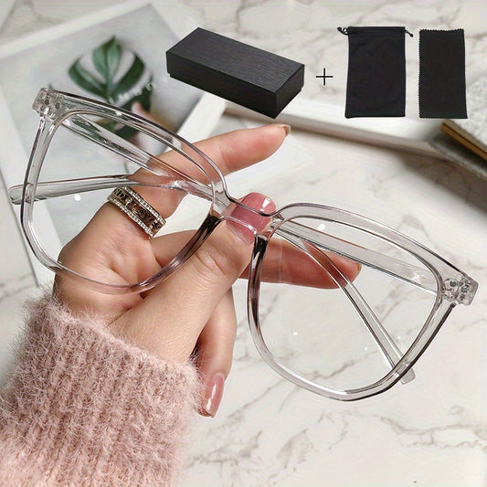 Light Blocking Clear Lens Glasses for Eye Fatigue Relief - Men & Women