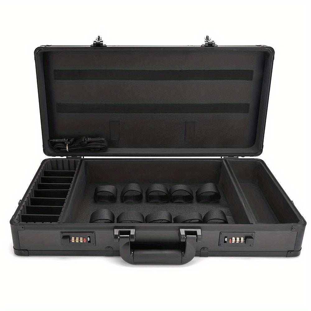 Hairdressing Tool Storage Box Aluminum Carrying Case Makeup Organizer