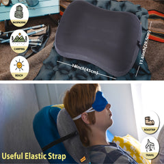 Inflatable Camping Pillow Detachable Pillowcase Ultra Light Portable Compact