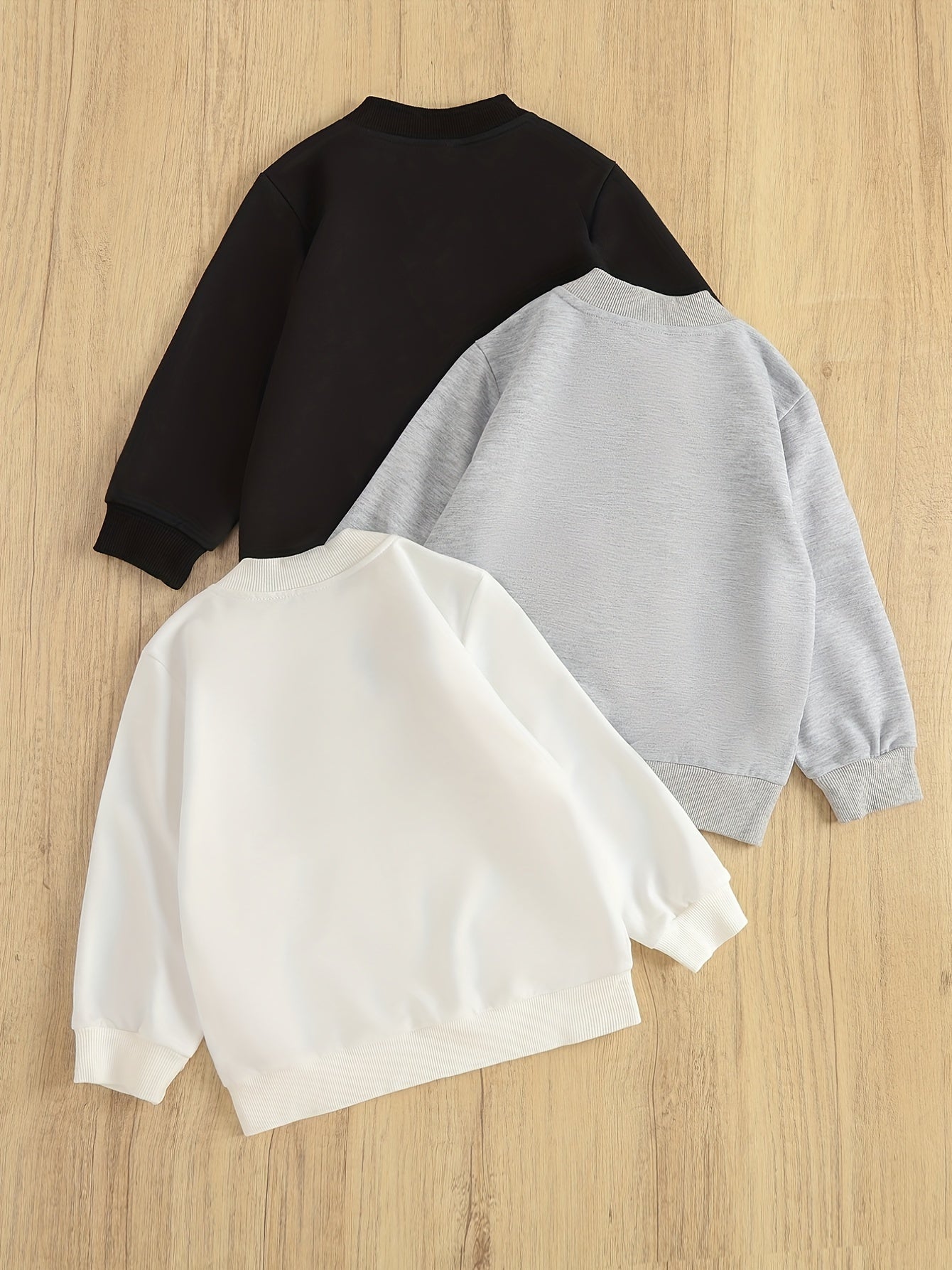 Girls' 3pcs Zipper Cardigan Jacket with Pockets