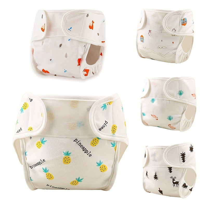 Waterproof Diaper Pants for 7-14kg Baby Skin, Breathable Washable Diaper Pocket
