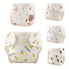 Waterproof Diaper Pants for 7-14kg Baby Skin, Breathable Washable Diaper Pocket