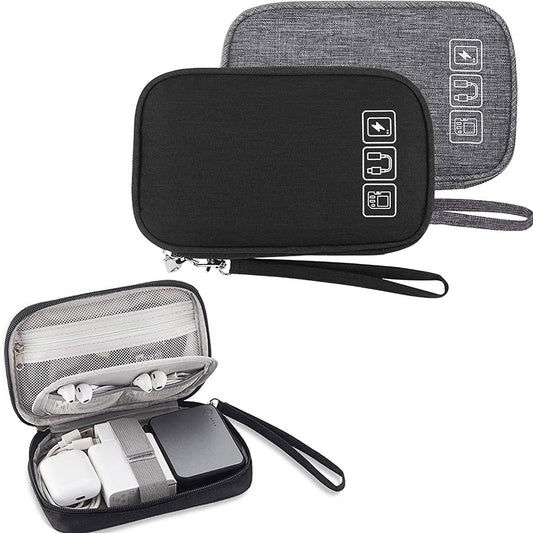 Portable Electronic Organizer Cable Bag Travel Case