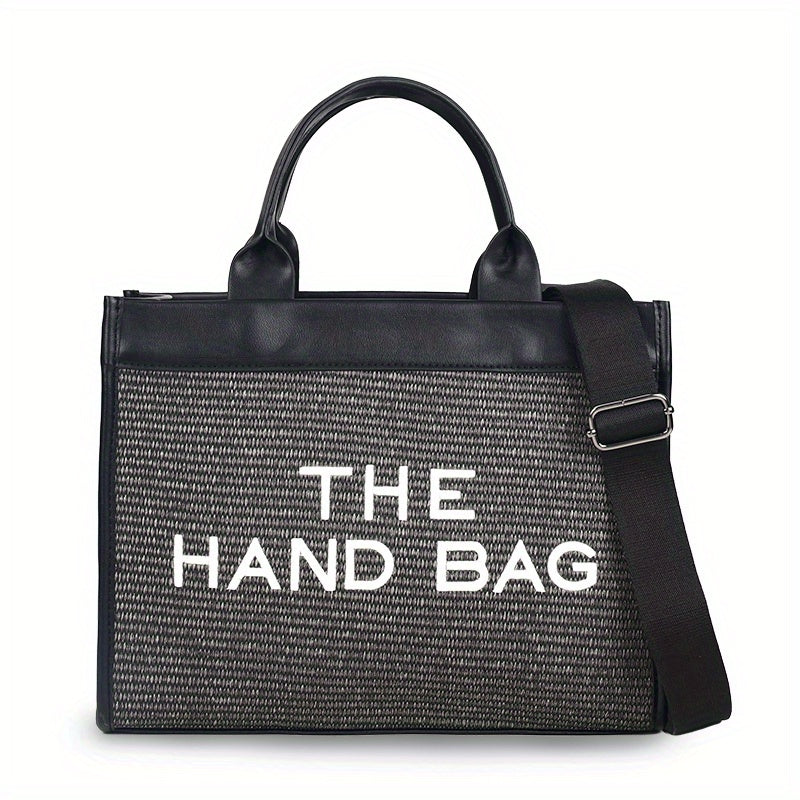 Straw Woven Beach Tote Large Shoulder Bag Casual Handbag