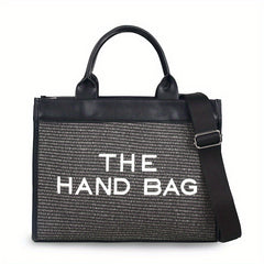 Straw Woven Beach Tote Large Shoulder Bag Casual Handbag