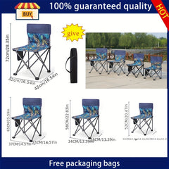 Portable Backrest Folding Chair for Outdoor Camping Fishing