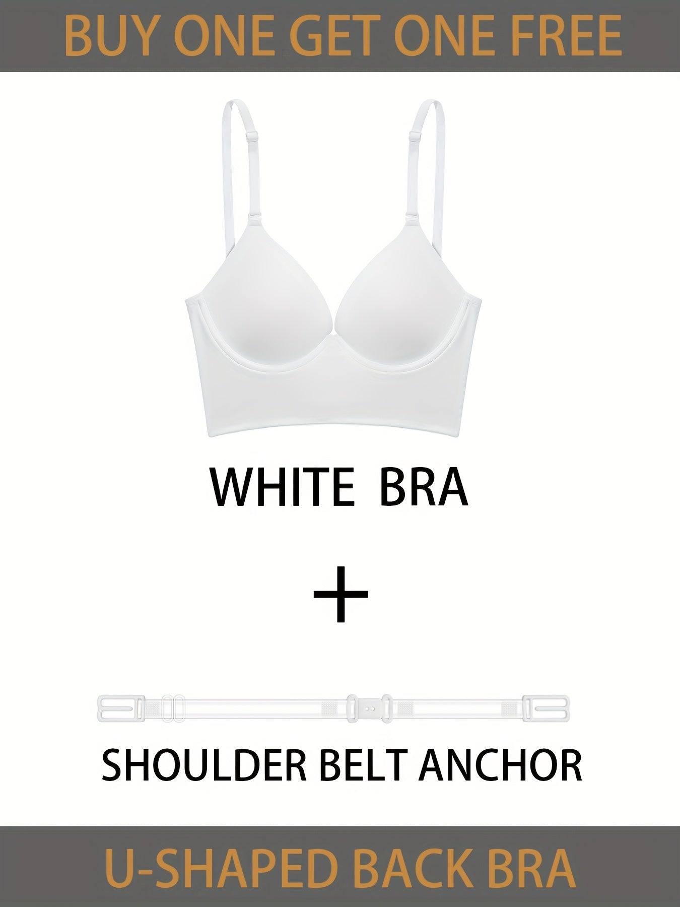 Solid T Shirt Bra Push Up Women's Lingerie